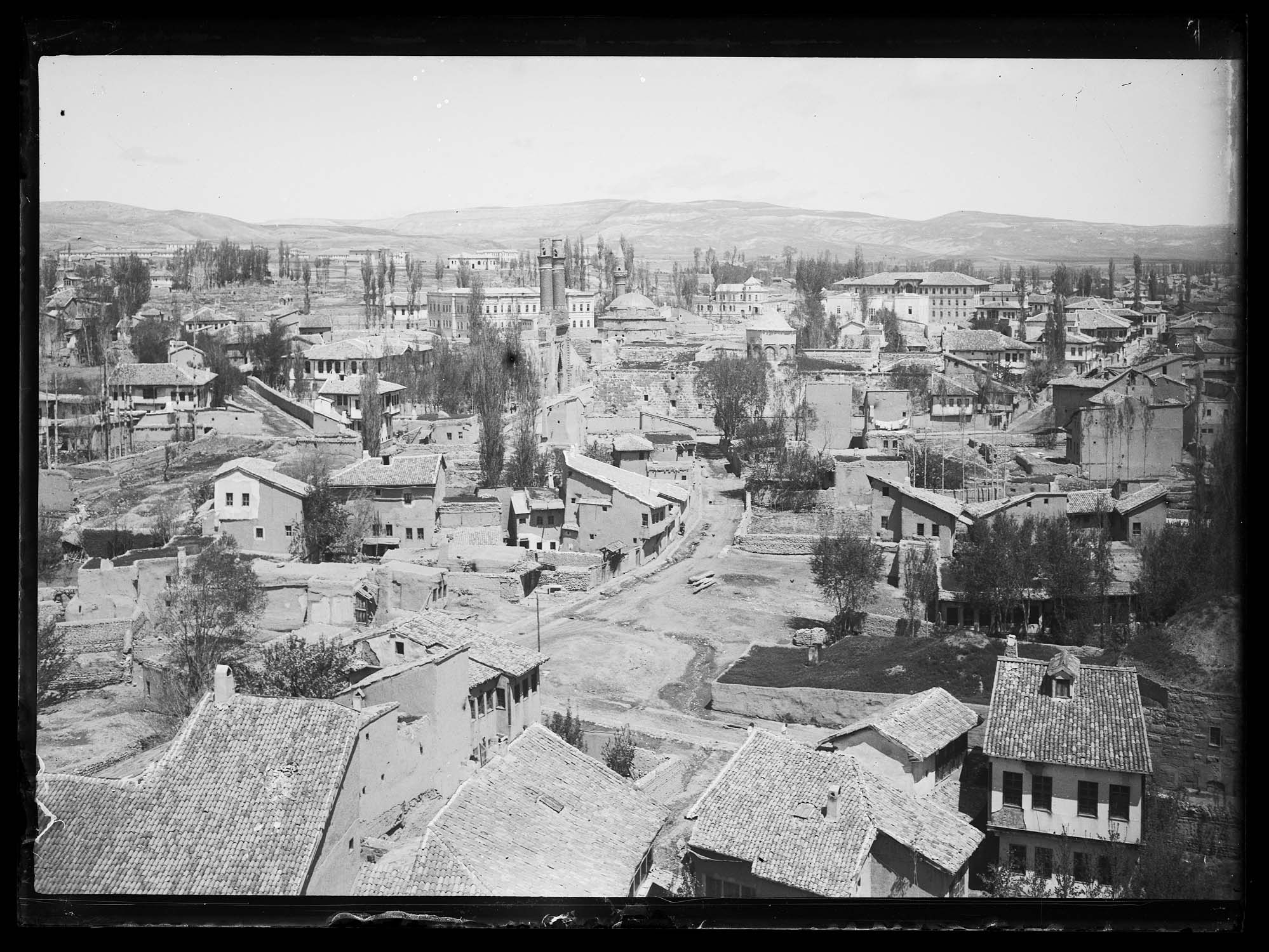 Vue de la ville depuis une hauteur